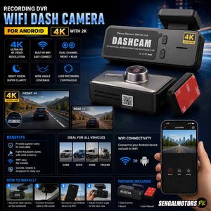 Recording DVR WIFI Dash Camera For Android 4K with 2K