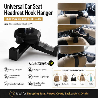 Car Back Seat Organizer Holder Hooks