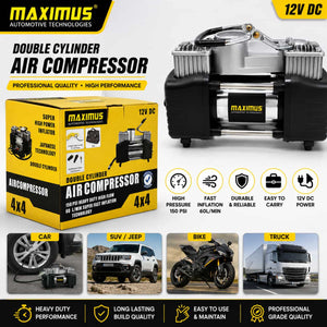 Maximus Double Cylinder Professional Air Compressor - Tire Inflators
