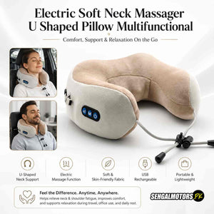 Electric Soft Neck Massager U Shaped Pillow Multifunctional