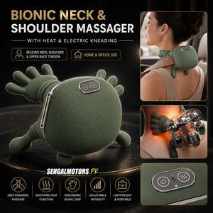 Bionic Neck & Shoulder Massager With Heat Electric Kneading - Back Massager