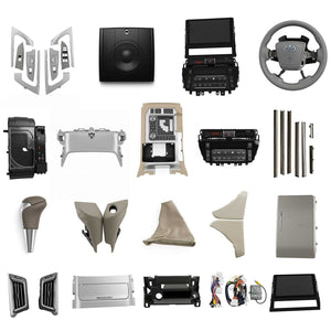 Toyota Land Cruiser LC200 AX Interior Conversion Kit Beige 2008 - 2018 - With Android LCD and Steering
