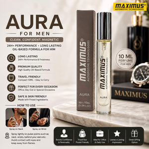 Maximus Aura Perfume 10 ML - For Men - Eau De Parfum - Travel Size - Pocket Edition