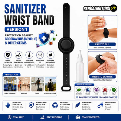 Sanitizer Wrist Band Version 1 Protection Against Coronavirus