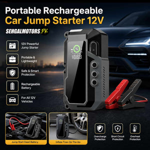 Multi Functional Car Jump Starter Air Pump