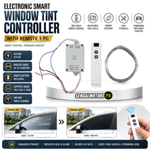 Electronic Smart Window Tint Controller With Remote 1 Pc - Controller kit for Remote control Operated Film