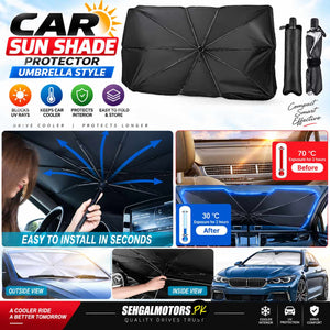 Car Sun Shade Protector Umbrella Style - Auto Front Screen Sunshade Covers Car Sun Protector