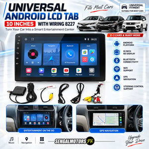 Universal Android LCD Tab 10 Inches With Wiring 8227 - Without Main Grip