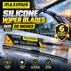 Maximus Premium Size 20 Inches Silicone Wiper Blades - Each