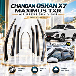 Changan Oshan X7 Maximus TXR Air Press Sun Visor With Chrome 2022 - 2026