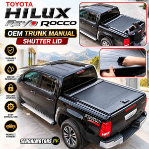 Toyota Hilux Revo/ Rocco OEM Trunk Manual Shutter Lid 2021 - 2026 - Truck Tonneau Cover