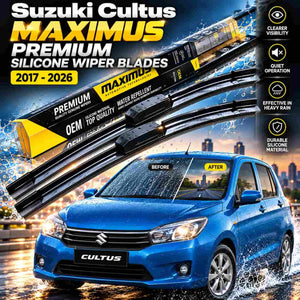 Suzuki Cultus Maximus Premium Silicone Wiper Blades Pair 2017 - 2026
