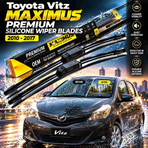 Toyota Vitz Maximus Premium Silicone Wiper Blades 2010 - 2017