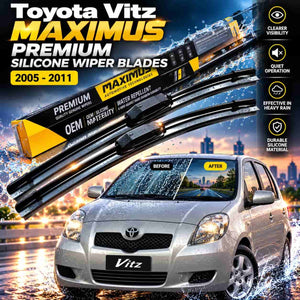 Toyota Vitz Maximus Premium Silicone Wiper Blades 2005 - 2011