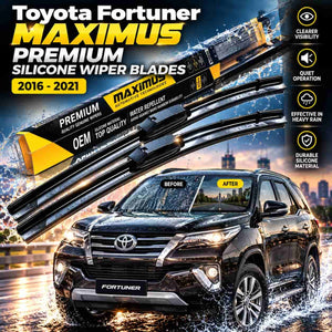 Toyota Fortuner Maximus Premium Silicone Wiper Blades 2016 - 2021