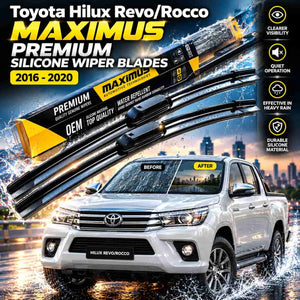 Toyota Hilux Revo/Rocco Maximus Premium Silicone Wiper Blades 2016 - 2020