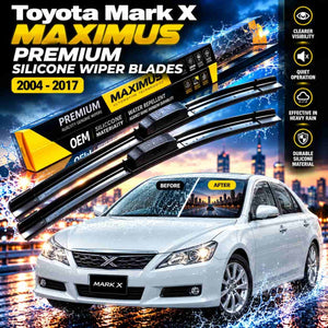 Toyota Mark X Maximus Premium Silicone Wiper Blades 2004 - 2017