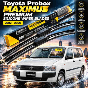 Toyota Probox Maximus Premium Silicone Wiper Blades 2002 - 2020