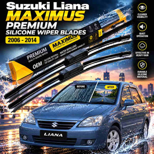 Suzuki Liana Maximus Premium Silicone Wiper Blades 2006 - 2014