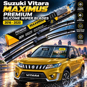 Suzuki Vitara Maximus Premium Silicone Wiper Blades 2016 - 2020