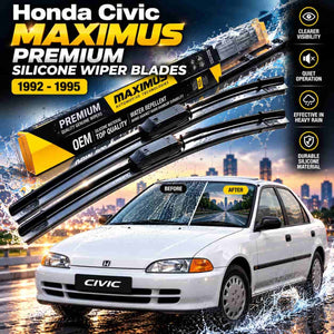 Honda Civic Maximus Premium Silicone Wiper Blades 1992 - 1995