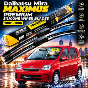 Daihatsu Mira Maximus Premium Silicone Wiper Blades 2002 - 2006