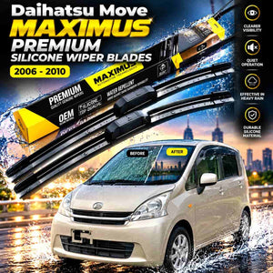 Daihatsu Move Maximus Premium Silicone Wiper Blades 2006 - 2010