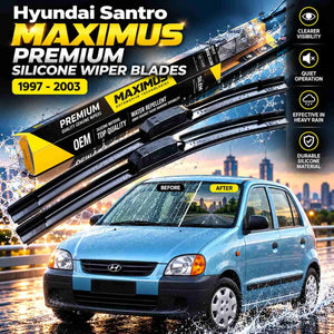 Hyundai Santro Maximus Premium Silicone Wiper Blades 1997 - 2003
