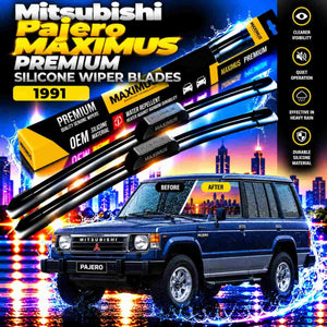 Mitsubishi Pajero Maximus Premium Silicone Wiper Blades 1991