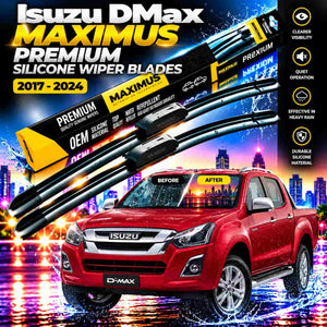Isuzu DMax Maximus Premium Silicone Wiper Blades 2018 - 2021
