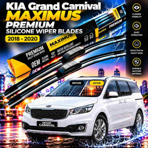 KIA Grand Carnival Maximus Premium Silicone Wiper Blades 2018 - 2020