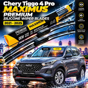 Chery Tiggo 4 Pro Maximus Premium Silicone Wiper Blades 2021 - 2025