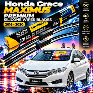 Honda Grace Maximus Premium Silicone Wiper Blades 2015 - 2020