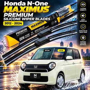 Honda N-One Maximus Premium Silicone Wiper Blades Pair 2012 - 2026