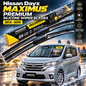 Nissan Dayz Maximus Premium Silicone Wiper Blades Pair 2013 - 2019