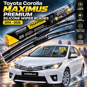 Toyota Corolla Maximus Premium Silicone Wiper Blades Pair 2014 - 2026