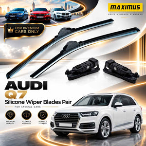 Audi Q7 Silicone Wiper Blades Pair For Special Cars 2015 - 2026