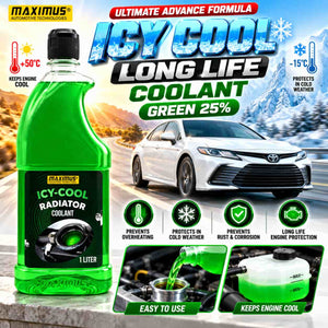 Maximus Ultimate Advance Formula ICY Cool Long Life Coolant Green 25% - 1L