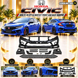 Honda Civic New FC RS Style Bodykit Front And Back Bumper 2016 - 2021