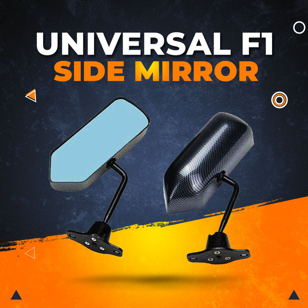 Universal F1 Style Carbon Fiber Fancy Side Mirrors Pair