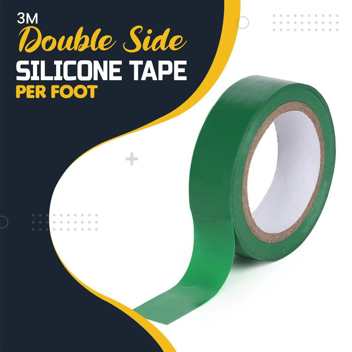 3M Double Side Adhesive Silicone Tape Per Foot (1 Roll = 50 F) Multi Color SehgalMotors.pk