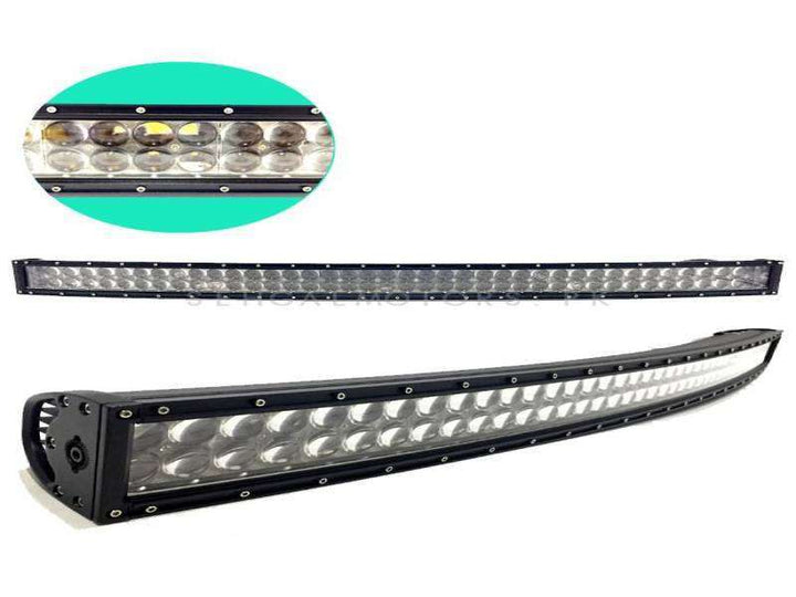 300W 100 SMD 4D Roof Bar Light Curve Nano Projection Lens - 4.2 Foot 52 inches