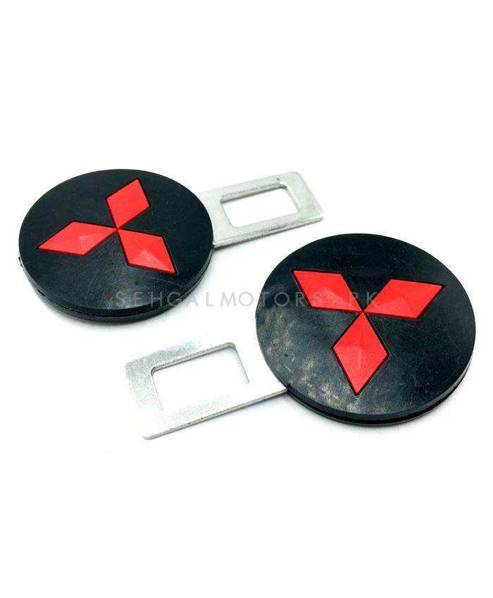 Mitsubishi Logo Seat Belt Clip - Black