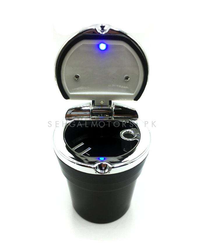 Toyota Portable Car Ashtray For Smokers Chrome Black