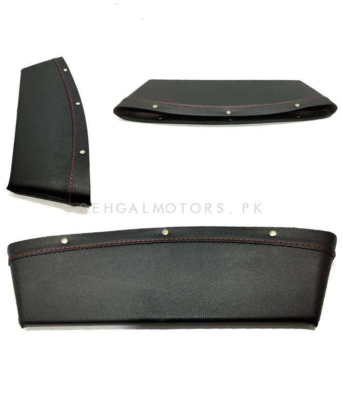 Car Seat Gap Filler Leather Black - Each