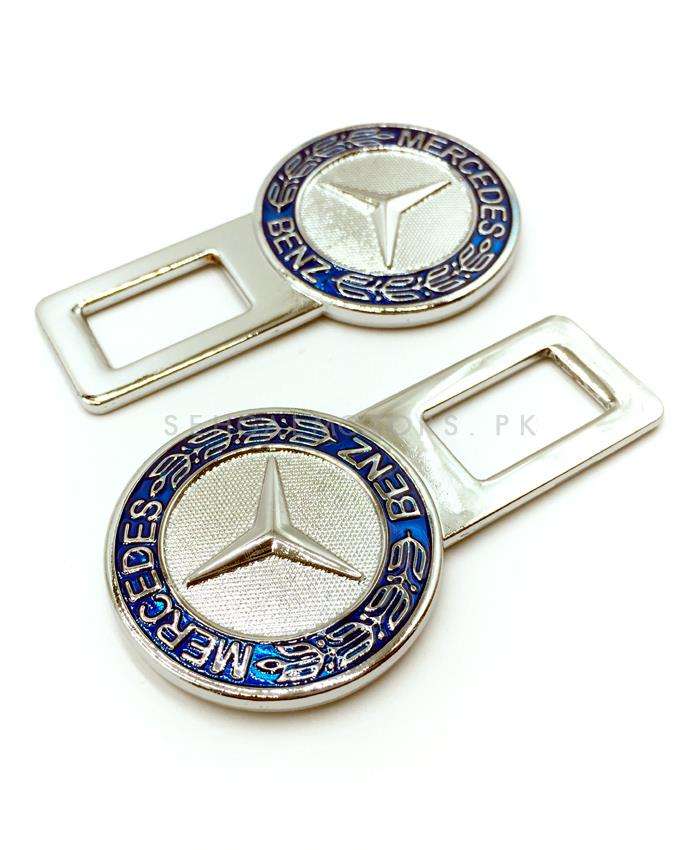 Mercedes Logo Seat Belt Clip Multi Color- Chrome