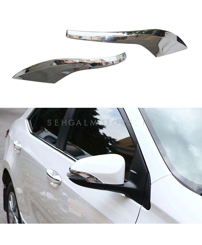 Toyota Corolla Side Mirror Chrome Trims - Model 2014-2021