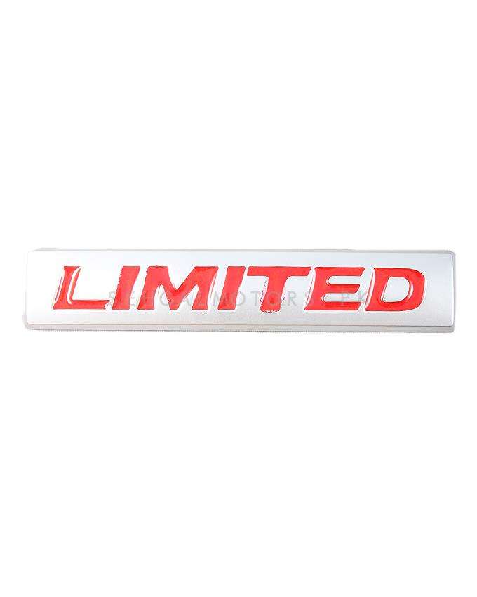 3D Metal Limited Logo Red Chrome Large