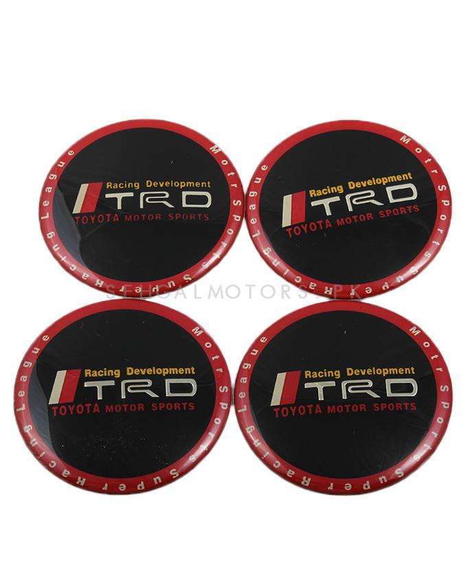 TRD Wheel Caps Logo - Black