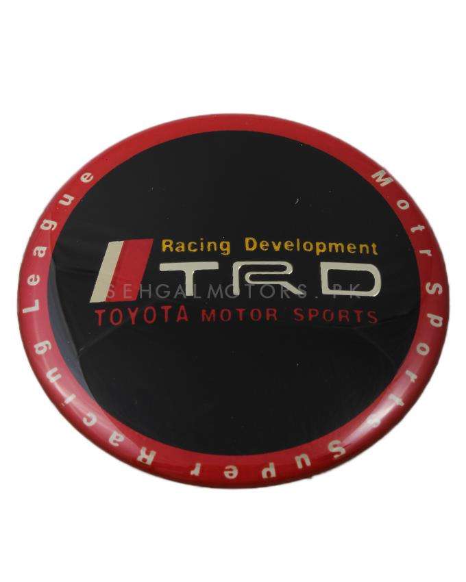 TRD Wheel Caps Logo - Black